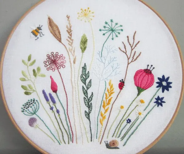 35+ Printable Flower Embroidery Patterns - Cutesy Crafts