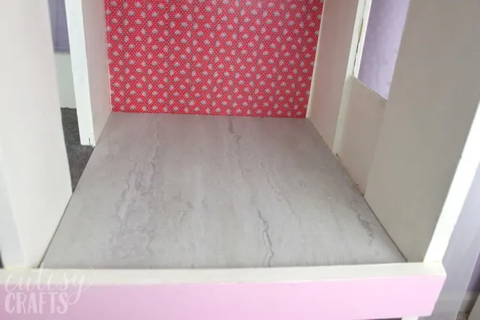 Doll House Makeover - Tile Flooring