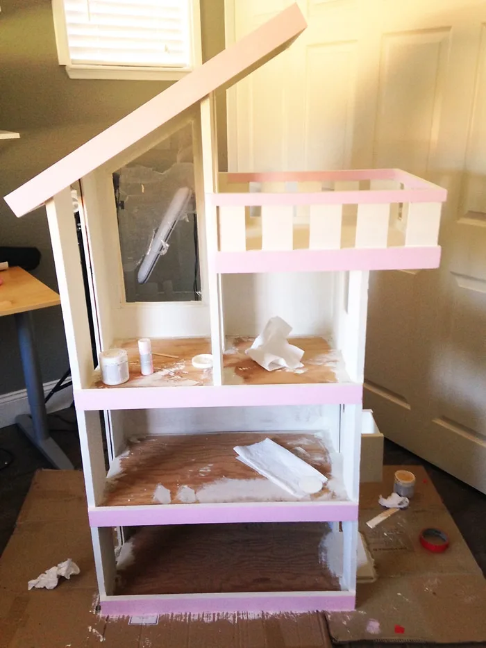 Wooden Barbie House