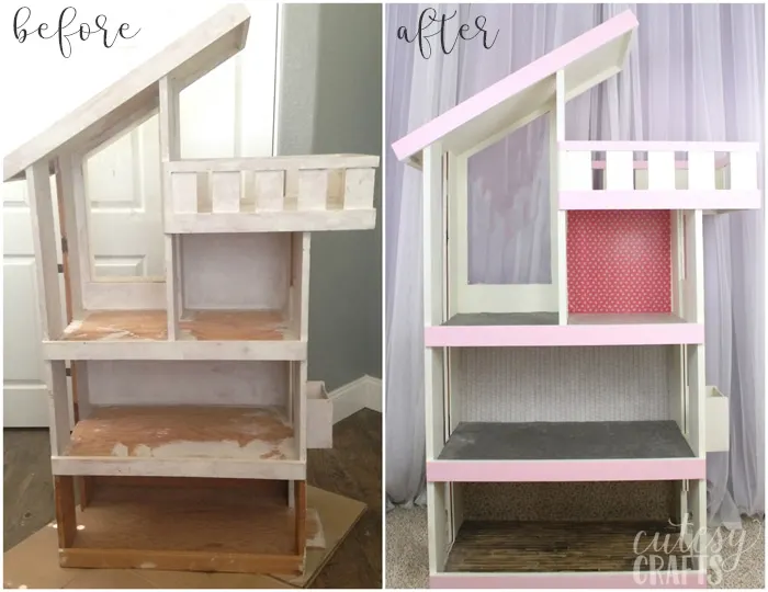 Doll House Makeover Cutesy Crafts