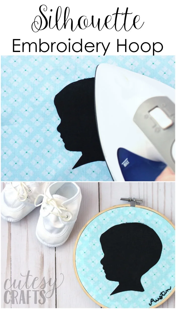 Silhouette Embroidery Hoop DIY Mother's Day Gift