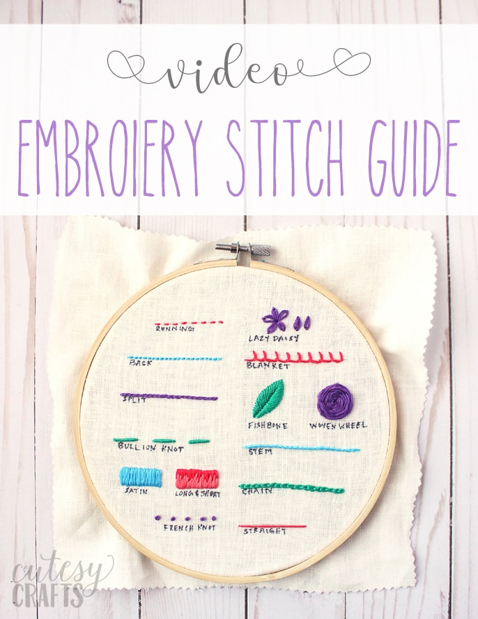 Embroidery Stitches Guide Tutorial