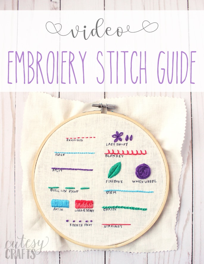 Free Embroidery Sampler Pattern Cutesy Crafts