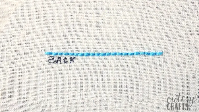 How to Back Stitch
