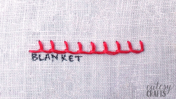 How to do a Blanket Stitch