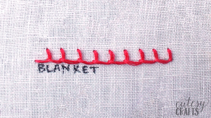 how to do a blanket stitch