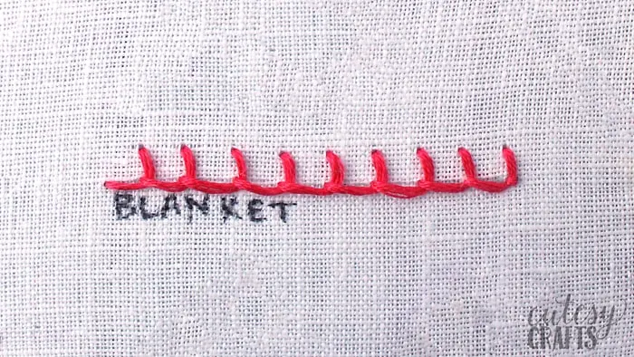 how to do a blanket stitch