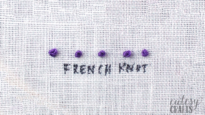 How to do a French Knot