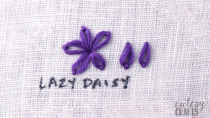 How To Do A Lazy Daisy Stitch Cutesy Crafts