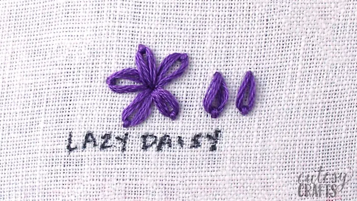how to do a lazy daisy stitch
