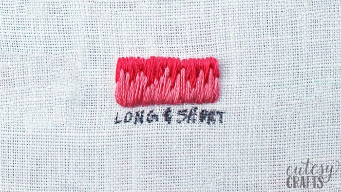 How to Long and Short Stitch