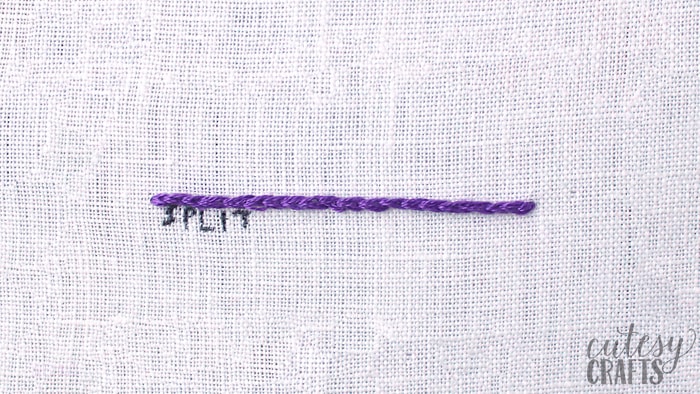 How to do a Split Stitch