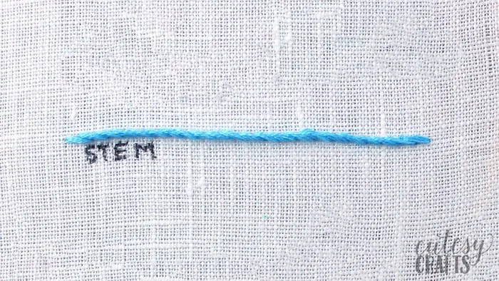 how to stem stitch