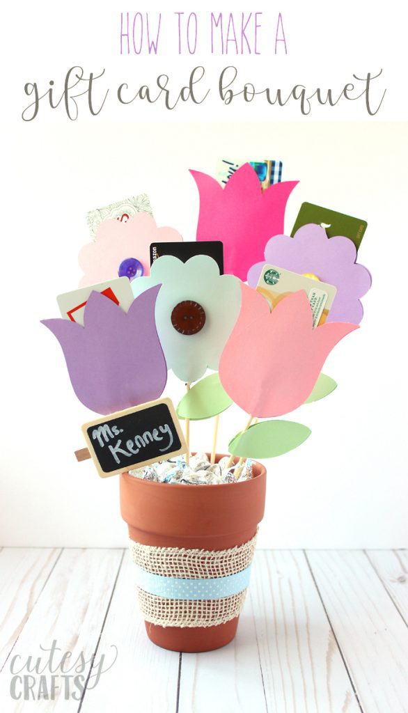 T Card Bouquet Tutorial Cutesy Crafts 7513