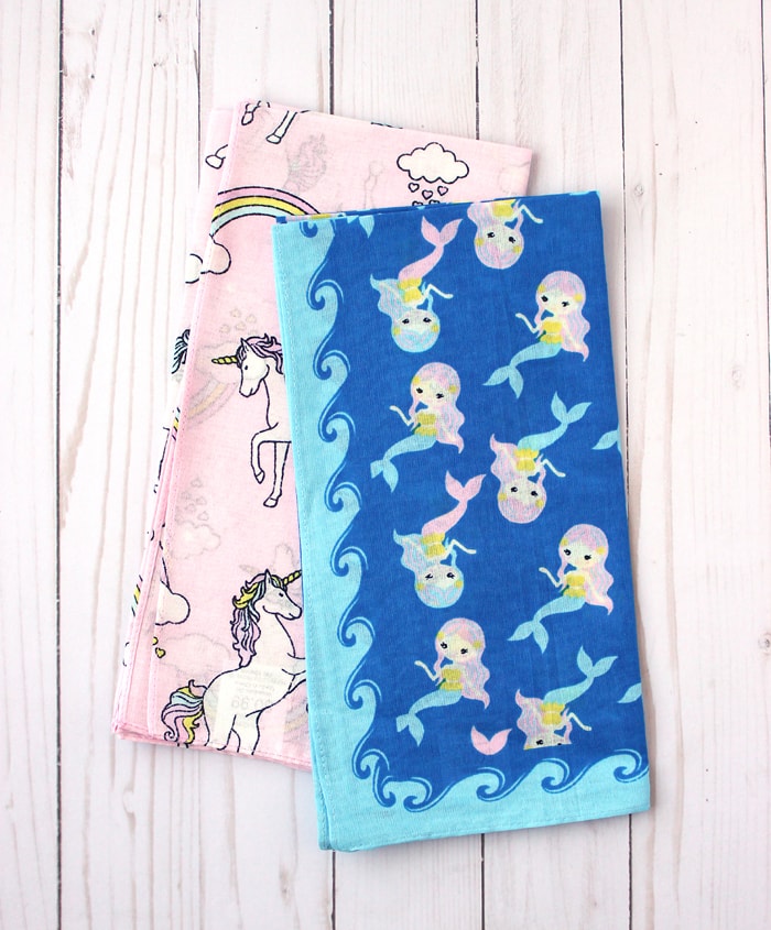 unicorn bandana and mermaid bandana