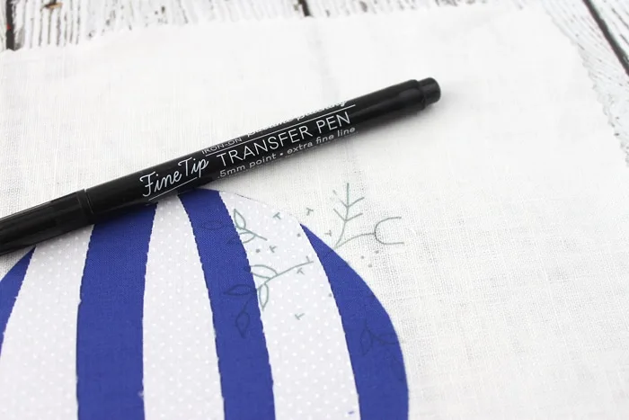 Blue Frixion Fabric Pen for Embroidery Pattern Transfer, Heat