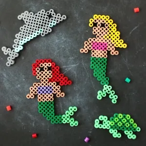 Dolphin Perler Bead Pattern - Cutesy Crafts
