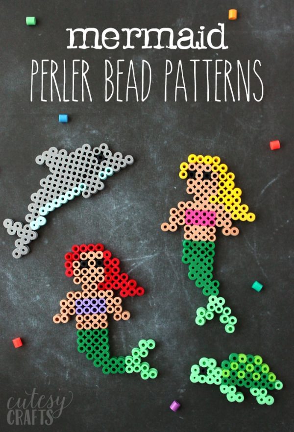 Easy Mermaid Perler Bead Patterns Cutesy Crafts