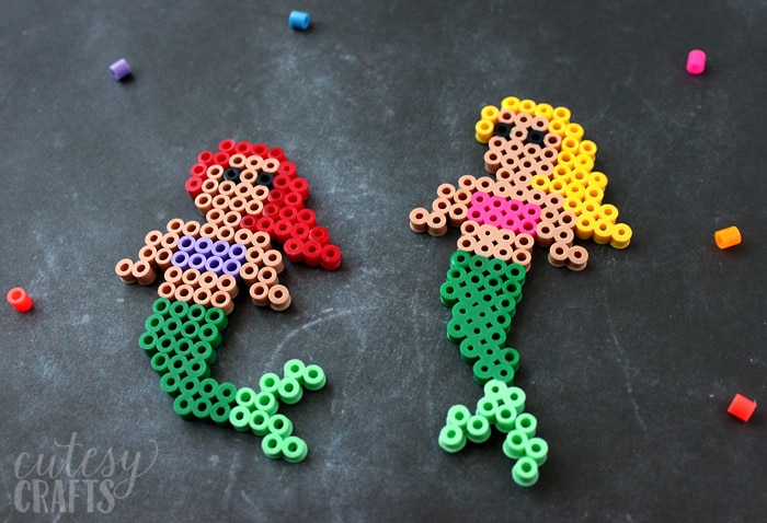Perler Bead Mermaids - Easy perler bead pattern!
