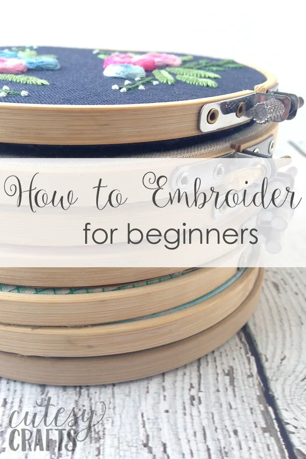 EMBROIDERY 101 // How to embroider for beginners - What you need to start -  step by step tutorial 
