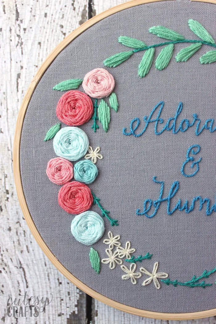 how to embroider flowers