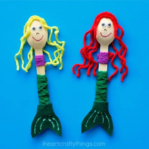 40+ Adorable Mermaid Crafts for Kids and Adults