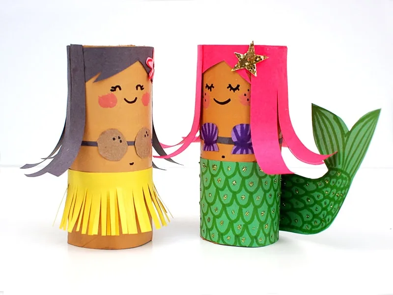40+ Adorable Mermaid Crafts for Kids and Adults