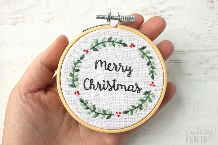 Embroidered Christmas Ornament