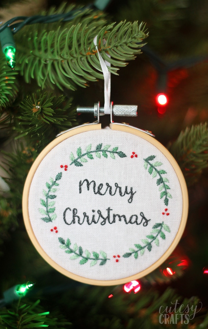 Christmas Embroidery Pattern Ornament
