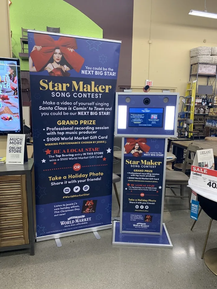 Cost Plus World Market Star Maker Contest Booth