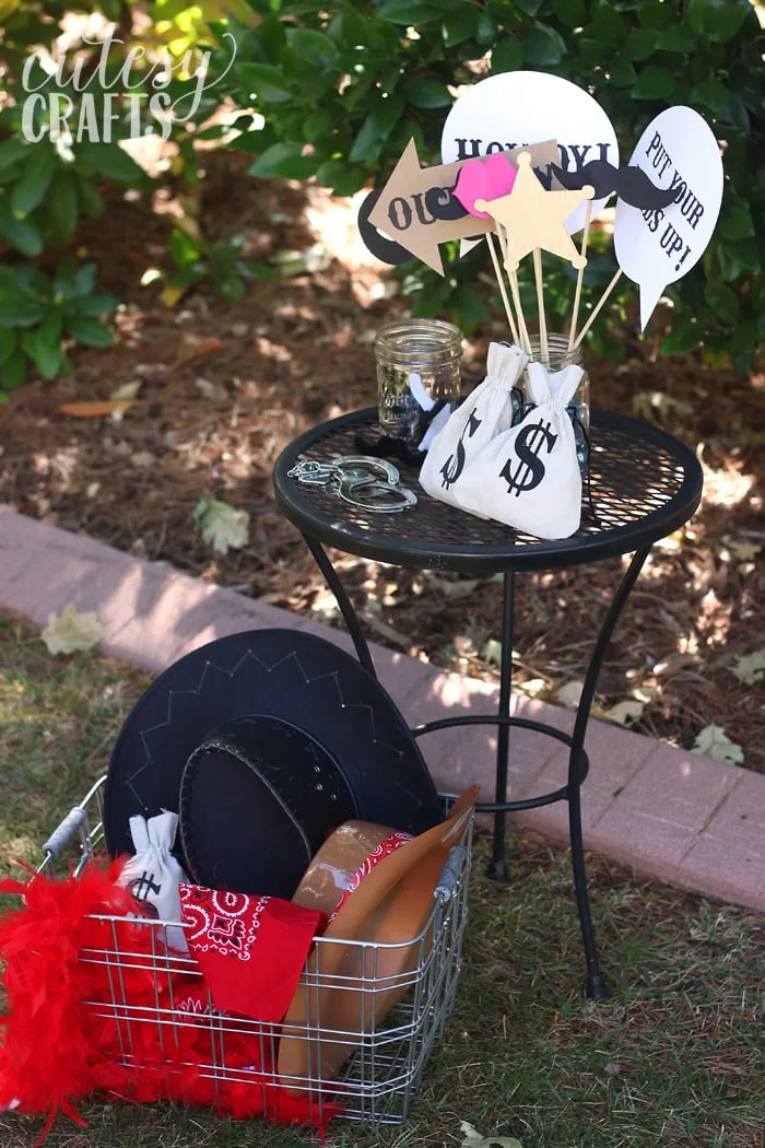 wild west photo booth props