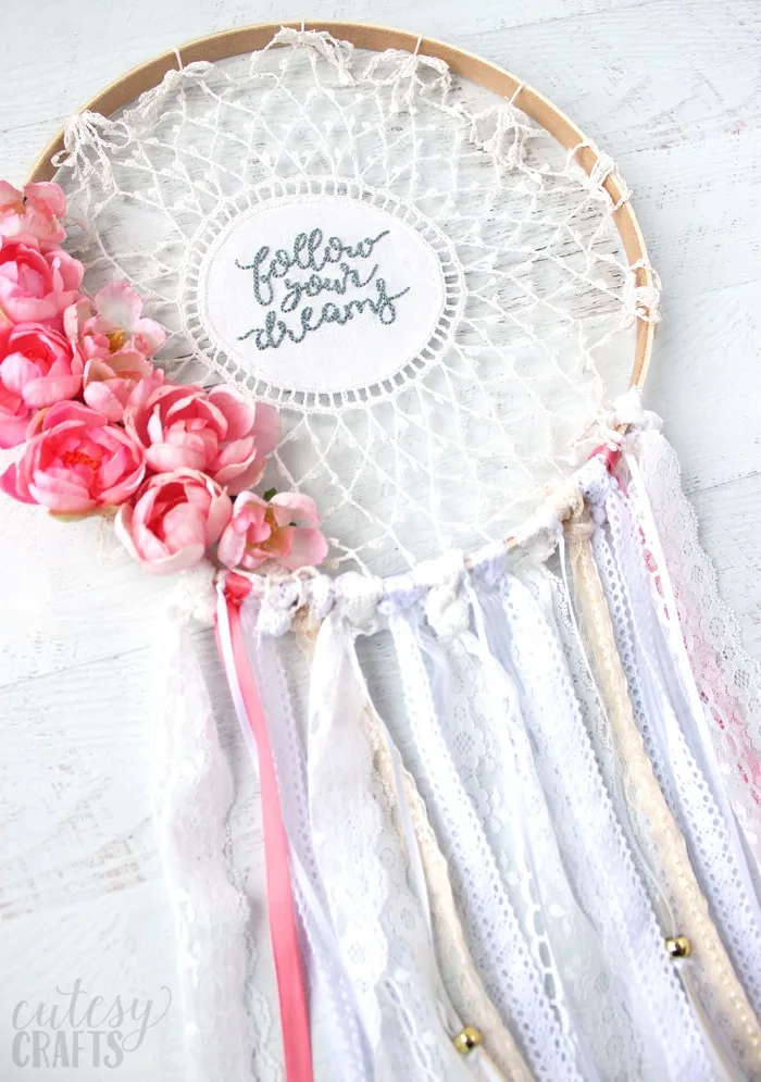 Embroidered Dream Catcher Embroidery Pattern