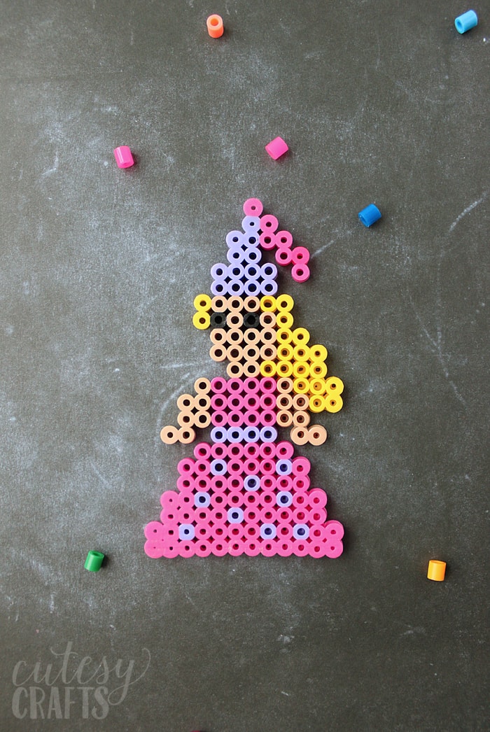 princess perler bead pattern