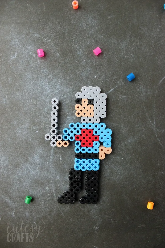 knight perler bead design