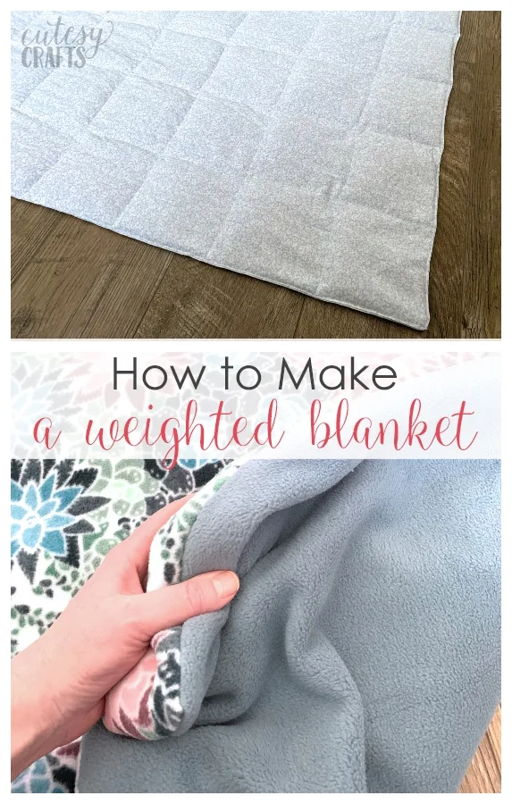 How to Make a Weighted Blanket with a Washable Cover!