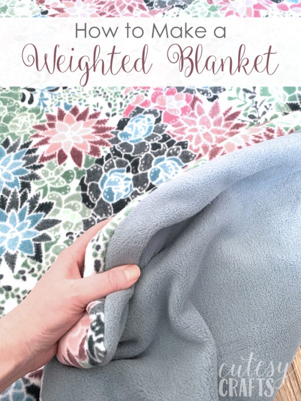 How to Make a Weighted Blanket Cutesy Crafts