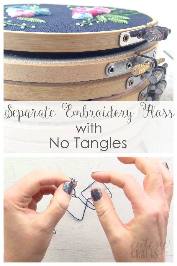 How to Separate Embroidery Floss Strands without Tangles