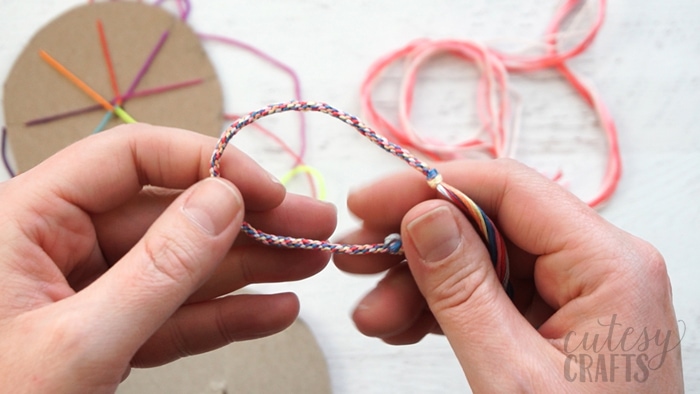 UnicornHatParty Kids DIYs by truebluemeandyou  DIY Woven Friendship  Bracelet Using a Circular