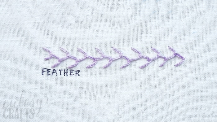 How to do the Feather Stitch