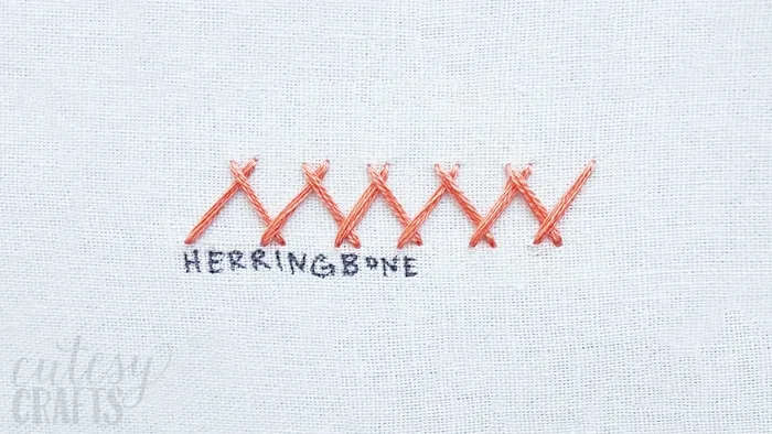 How to do the Herringbone Stitch