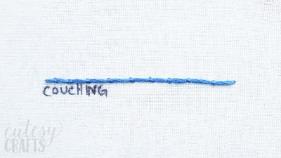 How to do the Couching Stitch