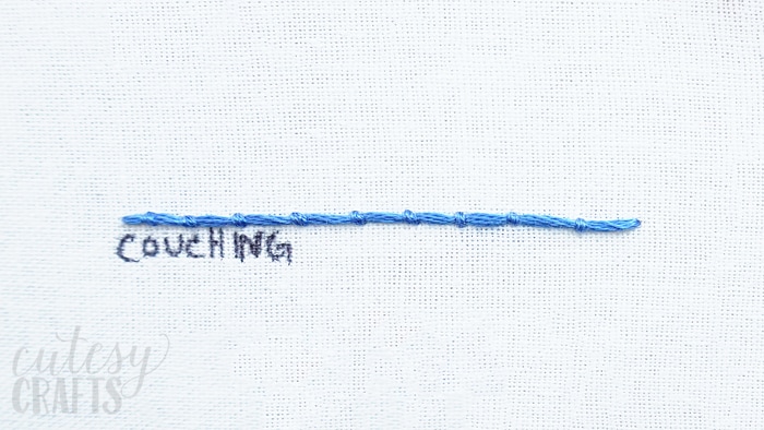 How to do the Couching Stitch