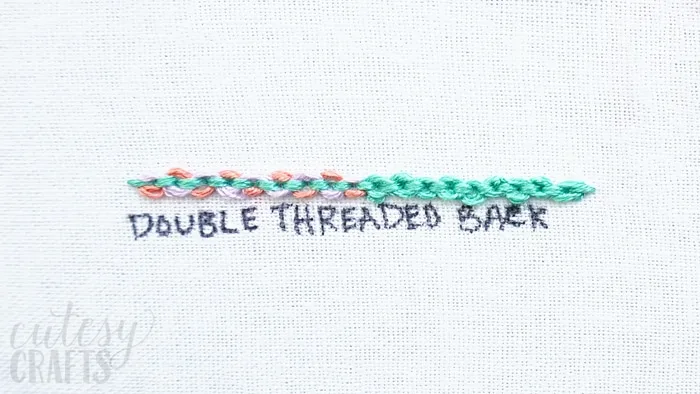  How to do a Double Threaded Back Stitch