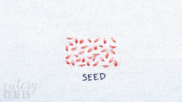 How to do the Seed Stitch