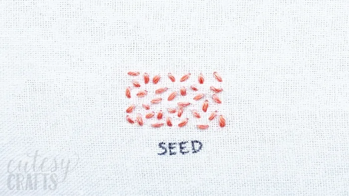 How to do the Seed Stitch