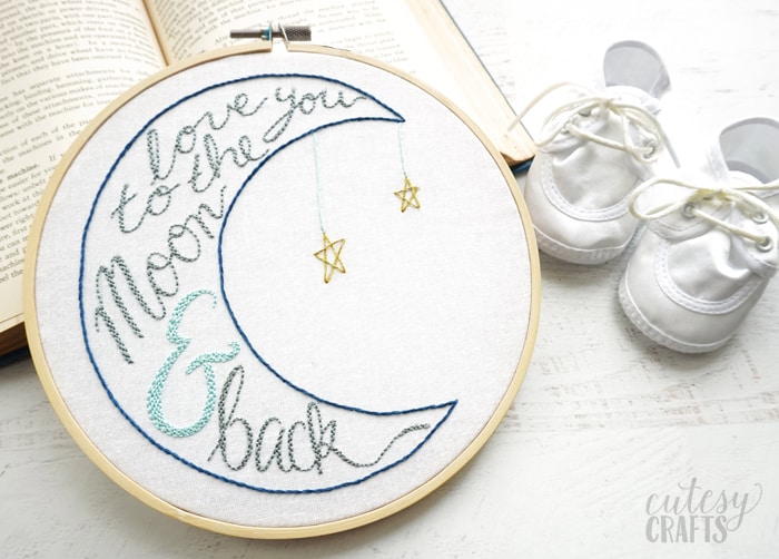 Hand Lettered Embroidery Pattern