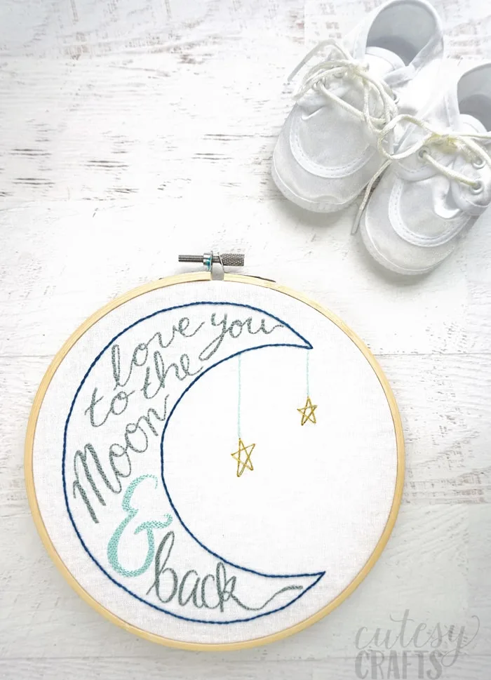 Baby Embroidery Pattern - DIY Baby Shower Gift