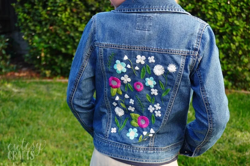 Free Embroidery Design for Denim Jacket