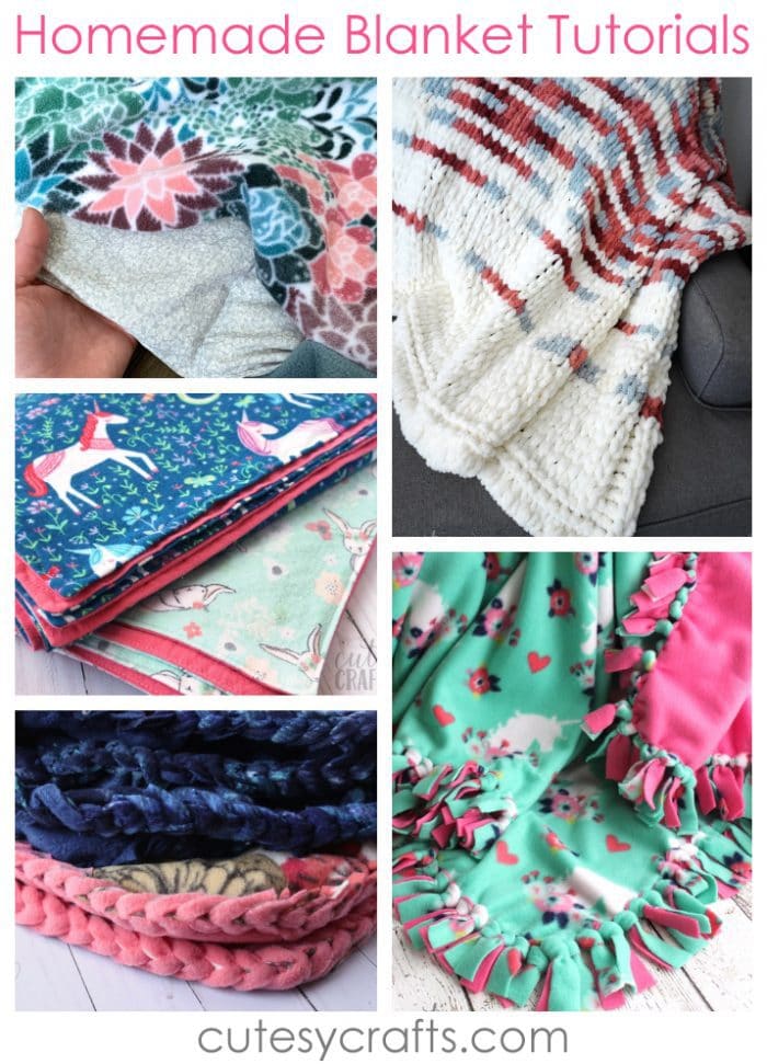 How to Make a Blanket (11 Tutorials) Cutesy Crafts