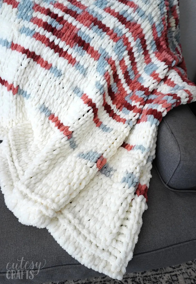 Which type of yarn is best for a baby blanket that can just get